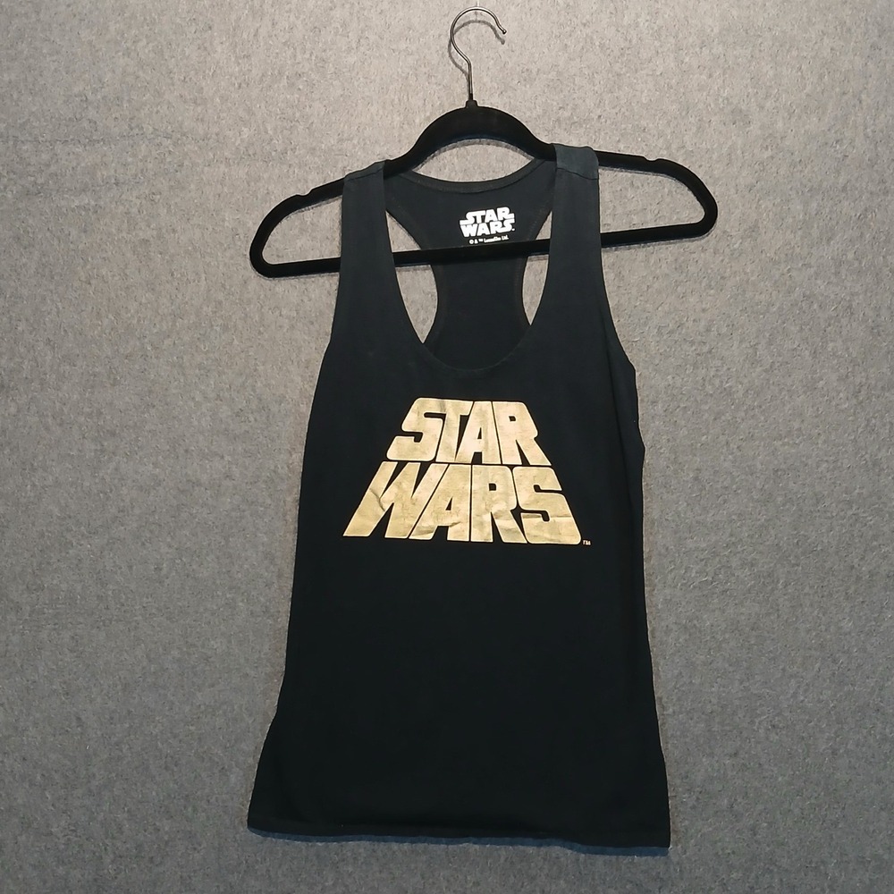 Star Wars S tank top indie sleaze 2010s 70's Disney movie cinema film nerd